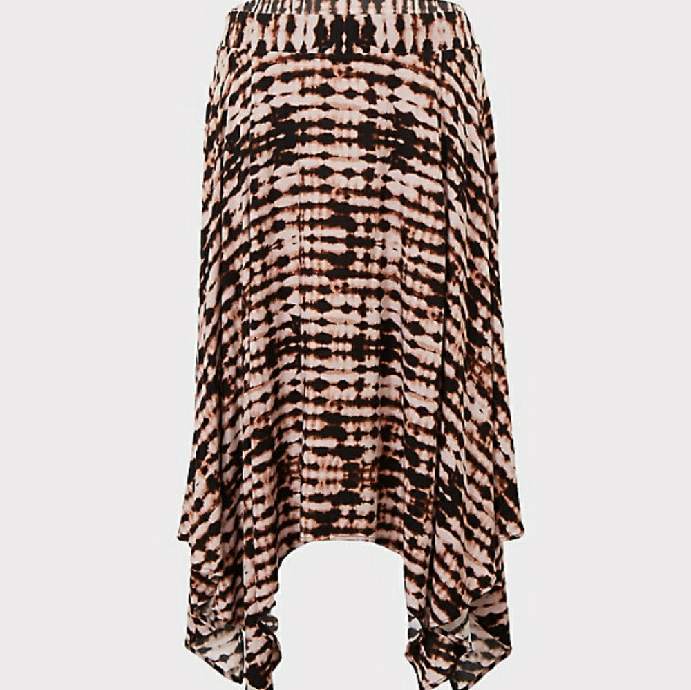 Brown & Black tie-dye skirt